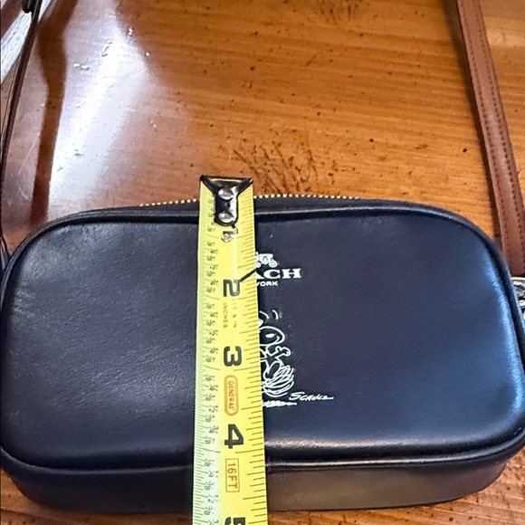 Coach Black Leather Snoopy Cossbody Bag - Picture 12 of 13